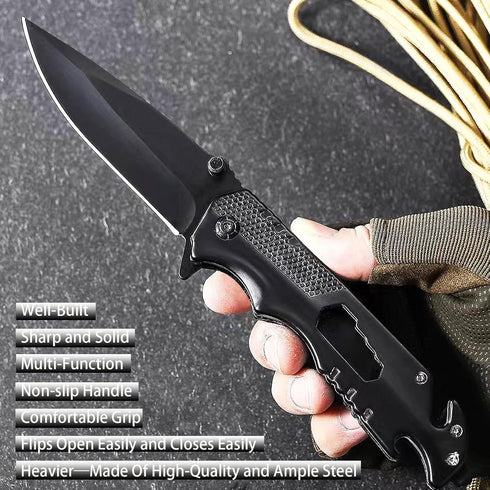 ANXYPGX Pocket Knife for Men, Folding Knife with 4'' Stainless Steel Blade for Camping and Outdoor Activities