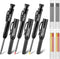 Hiboom 3 Pack Carpenter Pencils Set, 24 Refills, Mechanical Pencil with Built-in Sharpener for Woodworking