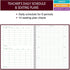 Elan Publishing Company Class Record Book, 50 Names, 9-10 Weeks, R1010 (Maroon)