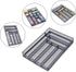WuGeShop Desk Drawer Organizer | 6 Compartments Mesh Tray for Stationery & Office Supplies, Black