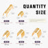Swpeet 525 Pcs Non-Insulated U Shape Wire Crimp Copper Terminal Connector Kit, Gold TC-1 TC-A TC-B TC-C TC-T, Ring Lugs