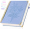 Spiral Notebook, 8.5" x 11", College Ruled, Hardcover Notebook with Numbered Pages, Blue