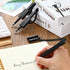 Zonon Secure Pen with Adhesive Chain, Black Ink Counter Pen with Base for Home Bank Office Supplies