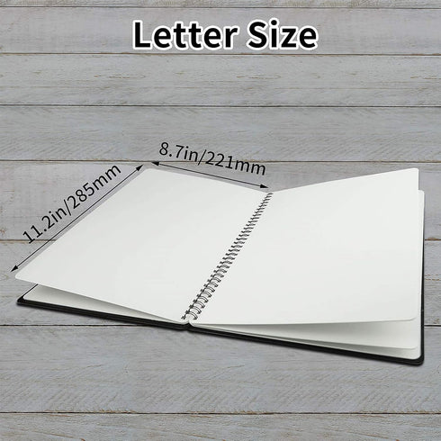 NEWYES Whiteboard Notebook Erasable Meeting Notebook Dry Erase White Board for Meeting, Business, Office, Home (A4)