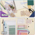 EOOUT 24pcs Waterproof Mesh Zipper Pouch, 8 Sizes, Plastic Travel Bags, Multipurpose for Office Supplies and Storage