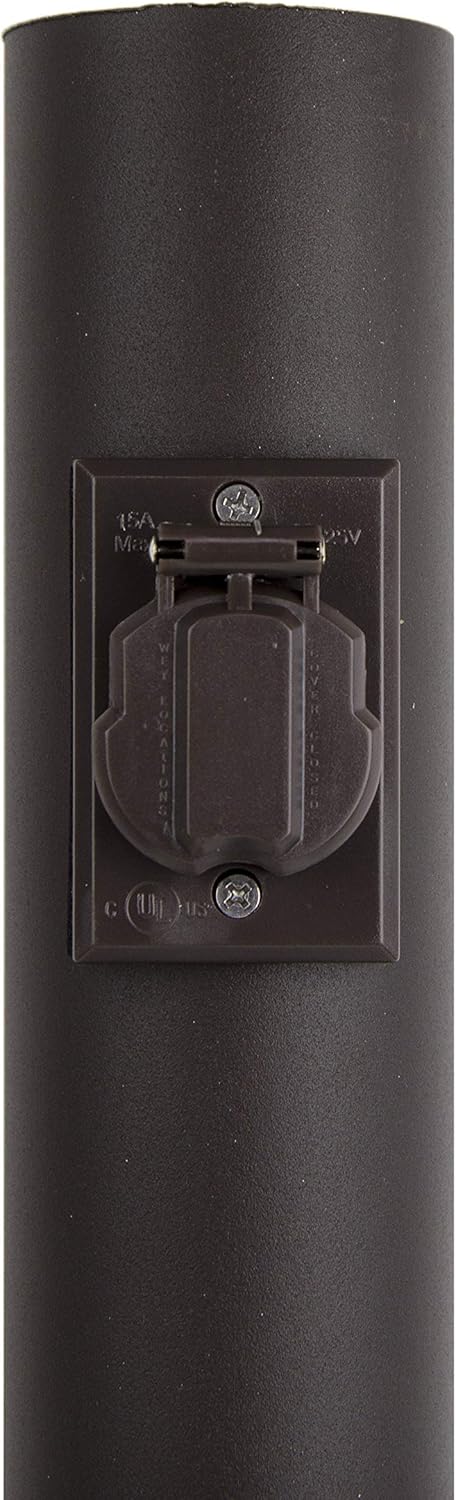 Solus SCO-338Z 120V Grounded Convenience Electrical Outlet for Outdoor Lamp Post and Poles, Energy Saving and Weather Resistant, UL Listed, Bronze by Solus