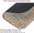 Seorsok Square Aesthetic Bohemian Vintage Mouse Pad, Waterproof Antique Ethnic Design, Non-Slip Rubber Base