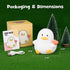 Greprety 3-Level Duck Night Light Squishy Silicone Nursery Breastfeeding Nightlight with Timer Warm White & RGB Color