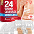 Emergency Wound Closure Strips - 24pk - 3 Types Easy to Use