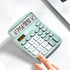 Deli Standard Function Desktop Calculator with 12 Digit Large LCD Display and Sensitive Button, Solar Battery Dual