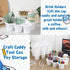 6 Pack 6 Classroom Caddy with Handle Plastic Storage Caddy Organizer with Compartments Drink Cup Caddies Holder