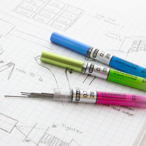 BAZIC 0.7 mm Ceramics Mechanical Pencil Leads, 3 Pack