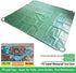 7x7 4 Ft Yard Garden Leaf Tarp W/ Handles Waterproof Tarp for Sandbox Cover,Outdoor Tarpaulin,Lawn Debris,Landscape