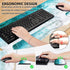LATEEFAH Large 4-in-1 Extended Mouse Pad with Wrist Support, Non-Slip Desk Mat Protector, Ultra Thick Blotter