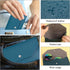 Leather Cash Envelope Wallet, Blue Cash Holder Wallet, Practical Reusable Money Organizer Pouch for Budget