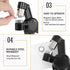 BEAMNOVA Grommet Tools Kit 1/2 Inch (12mm) with 500 Grommet Supplies, Handheld Eyelet Setter for Tarp, Leather, Canvas
