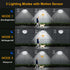 HOMEAN 222 800LM, 3 Solar Shed Light Otudoor - Solar Pendant Light Indoor Outdoor with LED Modes Motion Sensor