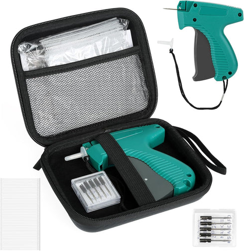Tagging Gun Kit for Clothing, Tag Attacher with 6 Needles, 1008pcs 2" Barbs Fasteners & 1 Hard Carrying Storage Case