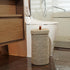 3 Handmade Cotton & Jute Toilet Paper Holder Woven Toilet Paper Stand & Storage Basket with Lid, Freestanding Organizer