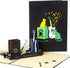 Ribbli Guitar and Cat 3D Handmade Pop Up Card for Birthday, Father's Day, Cat Birthday Cards for Guitar Lovers