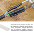 Heat Shrink Tubing 2:1 Cable Sleeving Tube Wrap, 3/8" Dia/5/8" Flat Width/1m, White for Electric Insulation
