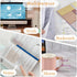 BAYTORY 900 Sheets Transparent Sticky Notes, Clear Waterproof 3 x 3 Inch Memo Pad, Self-Adhesive Writable Index Tabs