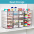 Vtopmart Acrylic Organizer with 16 Drawers, 4 Set Clear Makeup Organizer, Dustproof Storage for Office Supplies