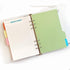 Zelten Refills/Loose Leaves for A5 Cover Ring Binder, Personal Organizer/Planner (A5 6 Holes, Divider)