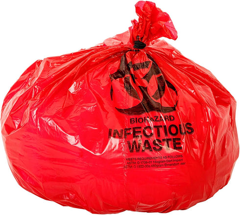 Oakridge OSHA Approved Biohazard Safety Bags (25 Gallon) (50 Bags) - Professional