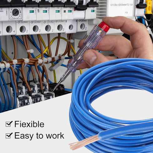 12 25 600 MECCANIXITY THHN Wire AWG Feet Electrical Wire Insulated Stranded Copper Rated up to Volts for Doorbell