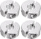 4pcs Double Split Shaft Collar Set for 8mm Shaft, 25mm OD, 10mm Width, Clamp-On Collars for Machine Tools