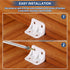 1.4"x0.9"x0.9" 10 PATIKIL Plastic Corner Braces, Pcs L-Shape Shelf Support Corner Brace Nylon Angle Brackets for Drawer