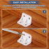 1.4"x0.9"x0.9" 30 PATIKIL Plastic Corner Braces, Pcs L-Shape Shelf Support Corner Brace Nylon Angle Brackets for Drawer