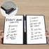 Whiteboard Notebook, Portable Dry Erase White Board Book, Reusable Double-Sided Meeting Notebook with Marker Pen
