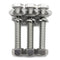 (10 Sets) 1/4-20x2 Stainless Steel Hex Head Screws, Bolts, Nuts, Flat & Lock Washers, 18-8 (304) S/S, Fully Threaded by