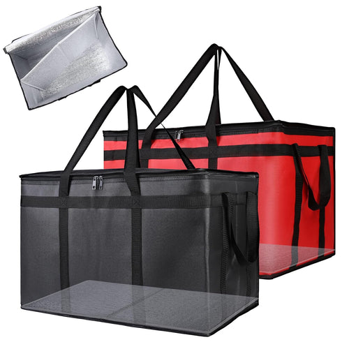 Bodaon Catering Bag with Removable Hard Bottom, XXX-Large Insulated Food/Pizza Delivery Bag