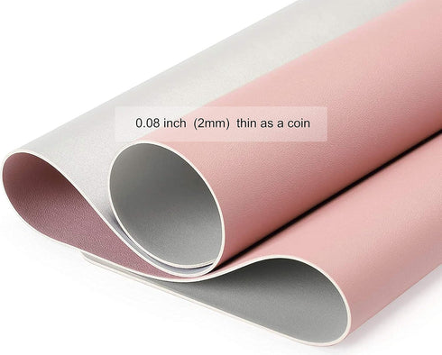 Dual Sided PU Leather Desk Pad, Non-Slip Laptop Desk Mat, Waterproof Writing Pad for Office and Home