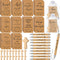 Spakon 120 Pcs/30 Set Christian Gifts | Bible Verse Notebooks, Bamboo Pens, Wooden Crosses for Church Favors