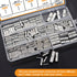 284PCS Non Insulated Butt Connectors Assortment Kit - Tinned Red Copper 26-6 Gauge Crimp Connectors
