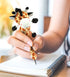 DolliBu Brown Giraffe Plush Pen - Cute & Soft Wild Life Stuffed Animal Ballpoint Novelty Pen Toy, Writing Pen
