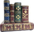 Pen Holder for Desk, Decorative Resin Pencil Organizer Caddy with Antique Library Books Design for Office Supplies