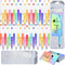 Yeaqee 150 Pieces Beadable Pens Kit, 50 Colors Plastic Beaded Ballpoint Pens with Thank You Cards and Packaging Bags