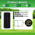 1/2 Inch 16in 50ft 19 Black Hardware Cloth x - Gauge Vinyl Coated Welded Wire Mesh Roll for Chicken Coop, Garden Fence