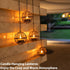 TWINKVILLA Decoration-4Pack Outdoor Solar Hanging Lanterns Waterproof, Globe Hanging Candle Holder with Flickering