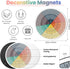 Weewooday 3 Pcs Emotion Wheel Magnet - 4.8 Inch Feelings Chart for Mental Health Gifts and School Office Decor