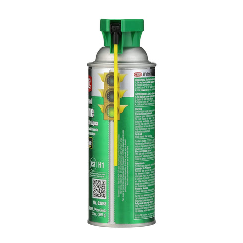 03035 13 Oz, 2-Way CRC Water Based Silicone Wt Heavy Duty Silicone Lubricant w/Perma-Lock Integrated Actuator