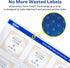 Avery Square Labels, 3" x 3", 30 Glossy White Labels with Sure Feed Technology (36480)
