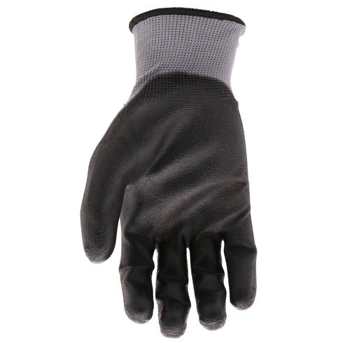 Boss Men's Grip 10-Pack Polyurethane Coated Work Gloves - Water and Chemical Resistant, Large