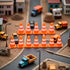 JJLFresheners 14 Pcs Miniature Road Cone Orange Mini Traffic Cones Plastic Sign Road Cone Toy Roadblock Cone Sign Model