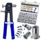 AskWay Pressure Rivet Nut Tool Kit, 430Pcs Aluminum Rivet Nut Combination (M8/M6/M5/M4/M3), Suitable